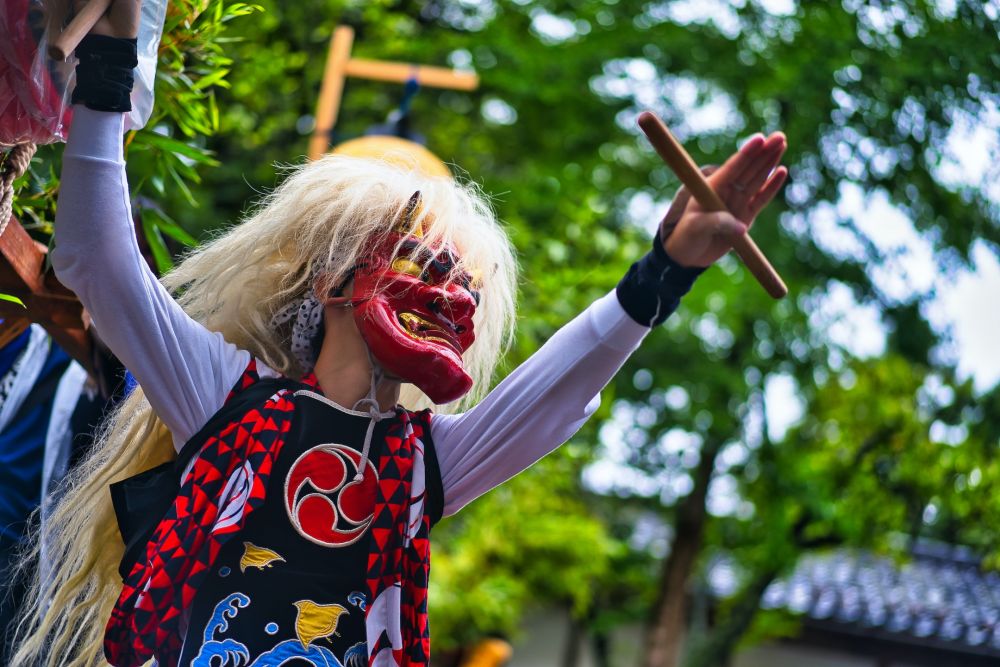 佐渡島の鬼太鼓