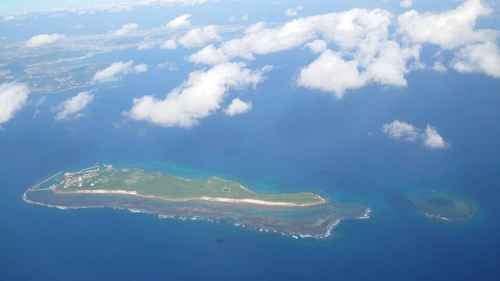 上空から見る久高島