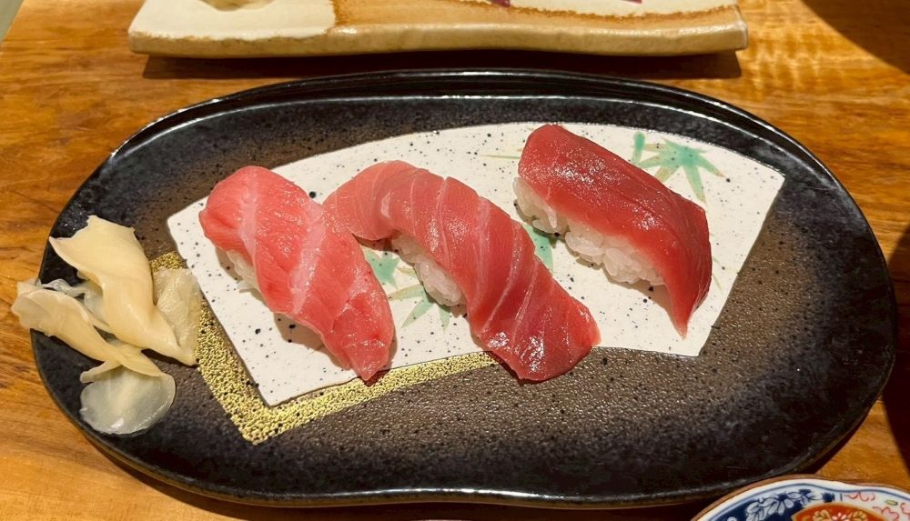 佐渡の新鮮な魚を使った寿司