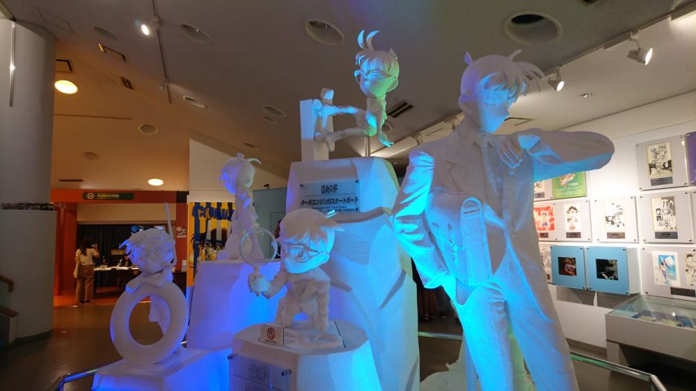 青山剛昌ふるさと館 名探偵コナンの白模型