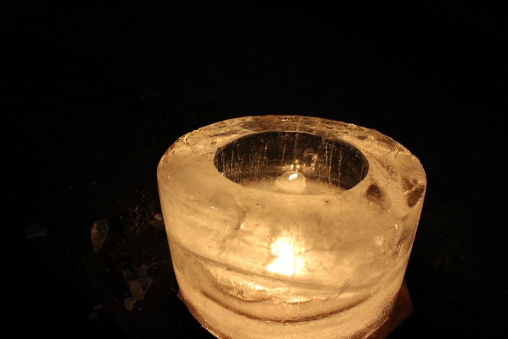 鹿教湯温泉 氷灯ろう