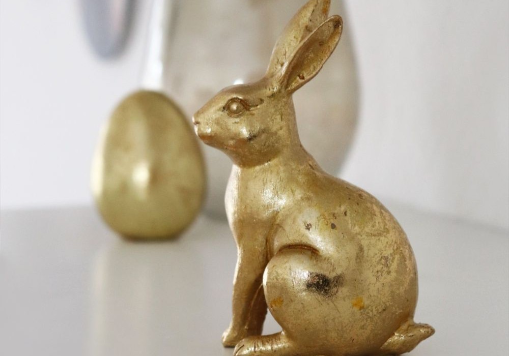 ウサギのオブジェ