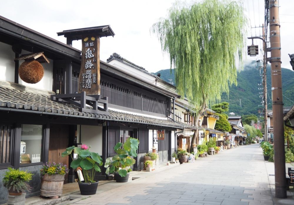 北国街道(上田宿)柳町