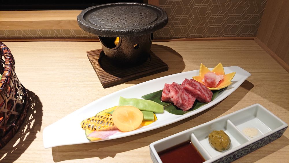 上松や 夕食 信州牛