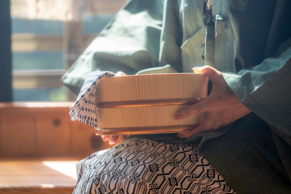 温泉にきた女性