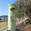 小豆島オリーブ公園 オリーブ色のポスト