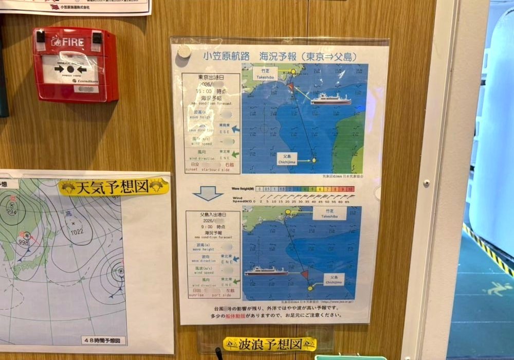おがさわら丸 波浪予想図