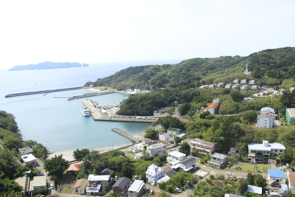 母島 集落の眺め