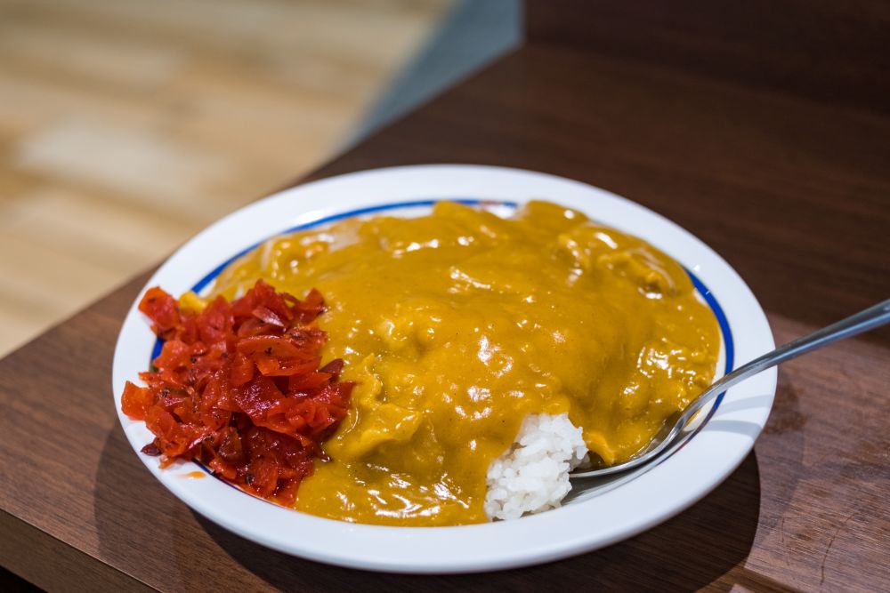 万代そば バスセンターのカレー